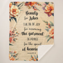 灰のための美しい, Isaiah 63:1,フローラクリスチャン