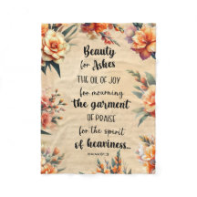 灰のための美しい, Isaiah 63:1,フローラクリスチャン