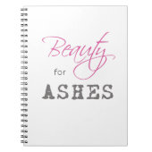 灰のノートのための美しい ノートブック (正面)