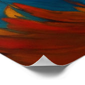 灰の中から燃え盛る火の鳥 ポスター (角)