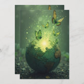 灰の中から生きる命 招待状 (正面/裏面)