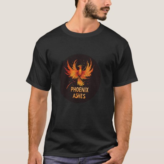 灰の中から蘇るクールなフェニックスの衣装 Tシャツ (正面)