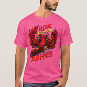 灰の入れ墨の芸術からフェニックスのように上昇 Tシャツ