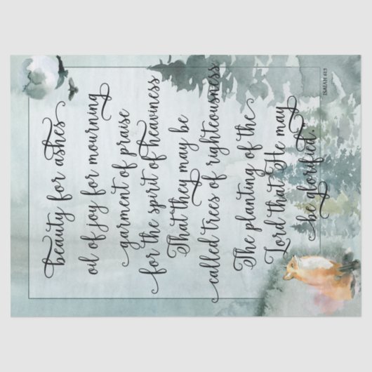 灰の垂直美しいティッシュペーパー 薄葉紙 (正面)