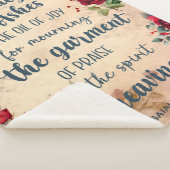 灰の美しい, Isaiah 61:3,バラ聖なる書物、 経典 シェルパブランケット (3/4)