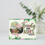 灰の美しい, Isaiah 61:3，メラニン， sista, bl ポストカード (スタンド正面)