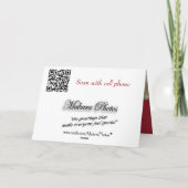 灰の(鳥)ショウジョウコウカンチョウは大事な行事を木カスタマイズ カード (裏面)