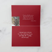 灰の(鳥)ショウジョウコウカンチョウは大事な行事を木カスタマイズ カード (内部)