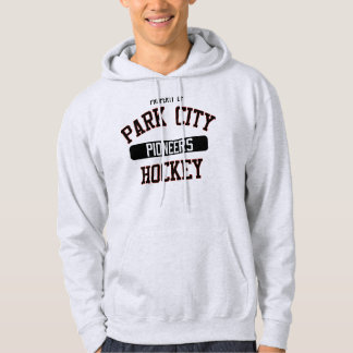 灰は運動ロゴのフード付きスウェットシャツを開拓します パーカ