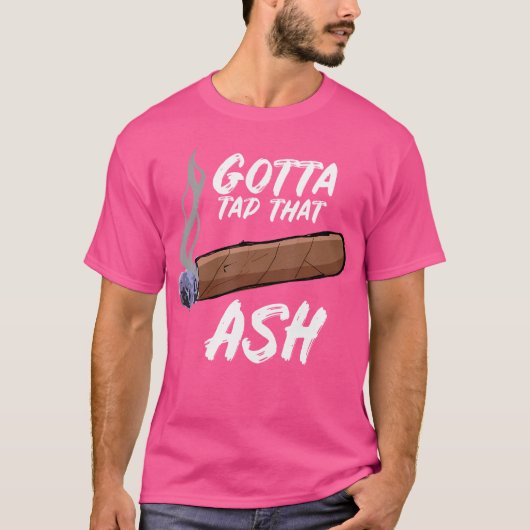灰を落とせ シガー喫煙 Tシャツ (正面)