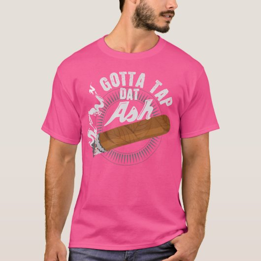 灰を落とせ 灰皿 シガー喫煙 Tシャツ (正面)