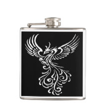 灰フェニックスホワイトから上昇イラストレーション