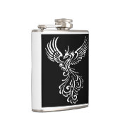 灰フェニックスホワイトから上昇イラストレーション フラスク (右)