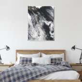 灰プルームの衛星表示2 キャンバスプリント (インサイチュ (寝室))