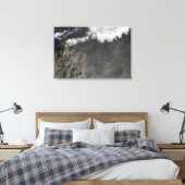 灰プルームの衛星表示4 キャンバスプリント (インサイチュ (寝室))