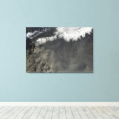 灰プルームの衛星表示4 キャンバスプリント (インサイチュ (ウッドフロア))