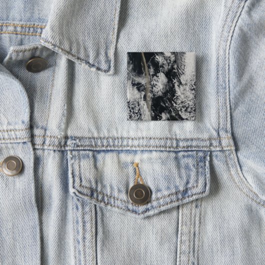 灰プルームの衛星表示 缶バッジ (インサイチュ)