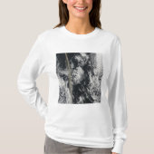 灰プルームの衛星表示 Tシャツ (正面)