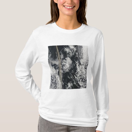 灰プルームの衛星表示 Tシャツ (正面)