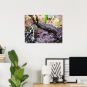 灰灰色スラグポスター ポスター (ホームオフィス)