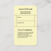 灰灰色ブラウンロイヤリティカード – 写真中心 名刺 (裏面)