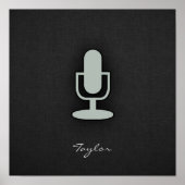 灰灰色マイク ポスター (正面)