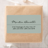 灰灰色ミニマモダンリスト平野 ラベル (インサイチュ)