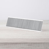 灰灰色竹の木目 デスクネームプレート (正面)