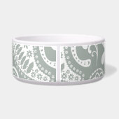 灰灰色;灰色のペイズリー;レトロシャルボードルック ボウル (裏面)