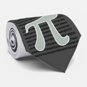灰灰色Pi記号 ネクタイ (ロール)