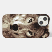 灰狼 iPhoneケース (裏面横)