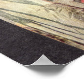 灰田雷鳥色彩の鮮やか像（木） ポスター (角)