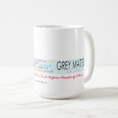 灰白質の生命マグ コーヒーマグカップ (正面右)