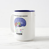灰白質解剖学的脳考えを活性化する ツートーンマグカップ (正面左)