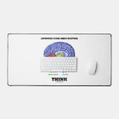 灰白質解剖学的脳考えを活性化する デスクマット (キーボード&マウス)