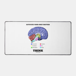 灰白質解剖学的脳考えを活性化する デスクマット