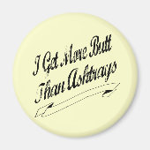 灰皿よりもお尻が多い マグネット (正面)