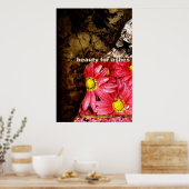 灰美しい ポスター (キッチン)