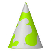 灰色おもしろい緑の粘液おもしろいモダン子 パーティーハット (左)