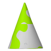 灰色おもしろい緑の粘液おもしろいモダン子 パーティーハット (右)