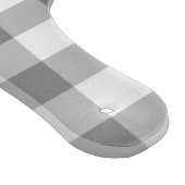 灰色および白いギンガムの点検パターン カッティングボード (角)