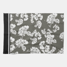 灰色および白い台所タオル キッチンタオル