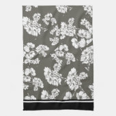 灰色および白い台所タオル キッチンタオル (縦)