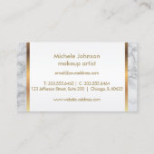 灰色および白い大理石のロイヤリティのグリッターの唇は上がりました ロイヤリティカード (裏面)