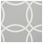 灰色および白く幾何学的なパターン ファブリック (見本)