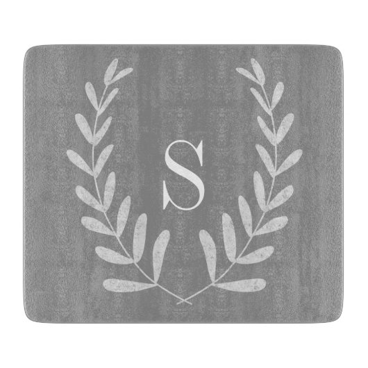 灰色および白のリースのカスタムなまな板 カッティングボード (正面)