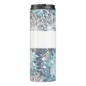 灰色および青のミイラ タンブラー (裏面)