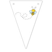 灰色および黄色の（昆虫）マルハナバチフラグ バンティングフラッグ (第2の旗)