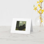 灰色および黒いメッセージカードのホイスラーの整理 カード (黄色い花)