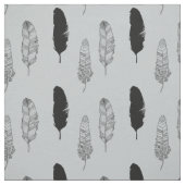 灰色および黒い羽 ファブリック (見本)